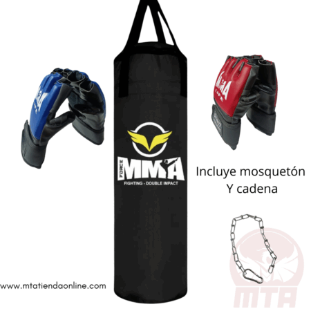 Kit – Saco MMA + 2 Pares de Guantes MMA bolsa para guantes de boxeo