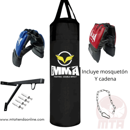 Kit – Saco MMA + 2 Pares de Guantes MMA + Soporte bolsa y guantes de MMA